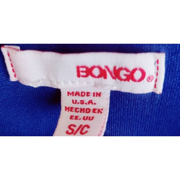 BONGO Dress Blue Black Split Sleeves Short Size Juniors S Small Bodycon Pencil - Picture 5 of 8